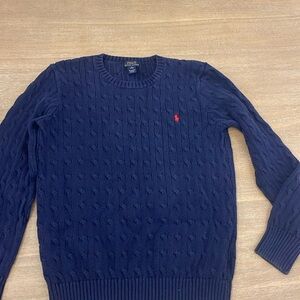 Navy Blue Boys Polo Sweater size 18-20